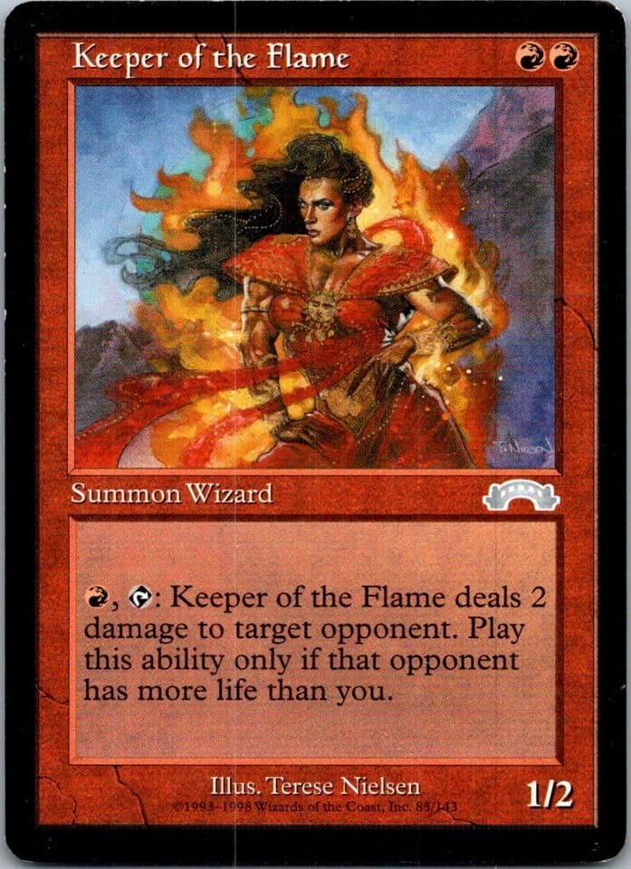 Keeper of the Flame U EXO #85 LP MTG Magic