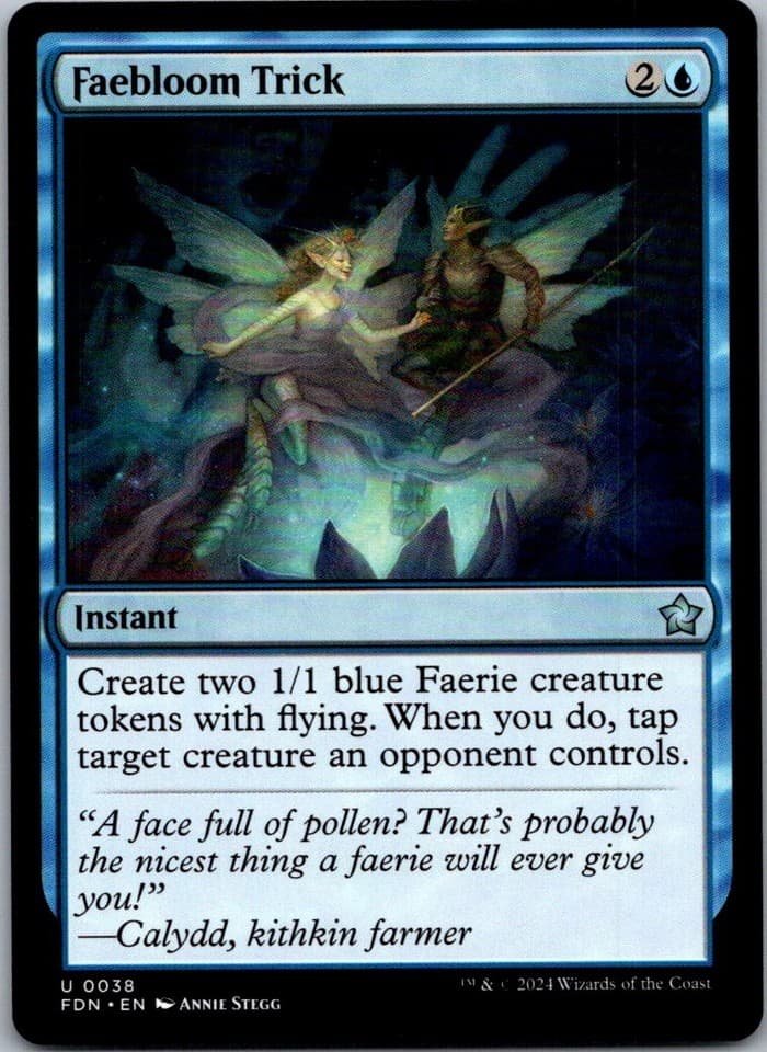 Faebloom Trick U FDN #38 NM MTG Magic