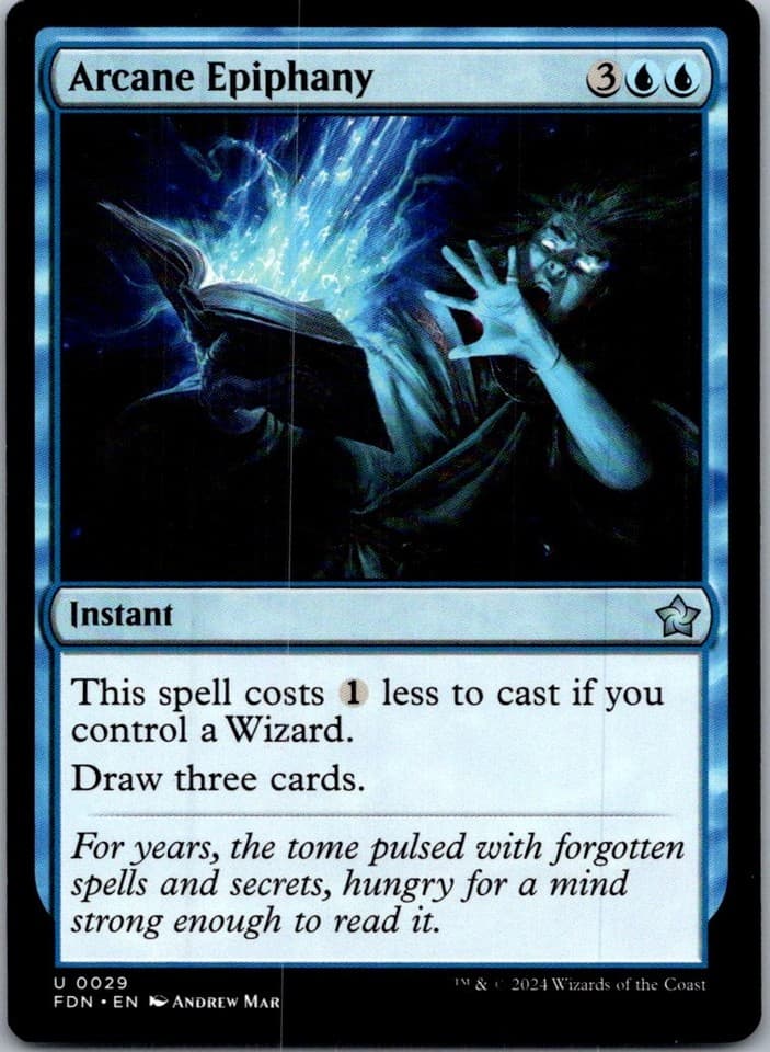Arcane Epiphany U FDN #29 LP MTG Magic