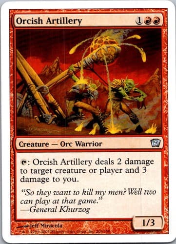 Orcish Artillery U 9ED #206 LP MTG Magic