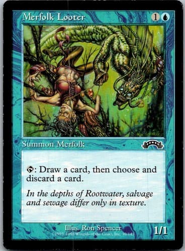 Merfolk Looter C EXO #39 LP MTG Magic