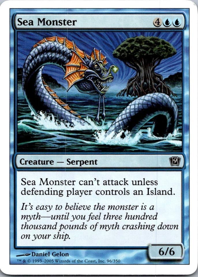 Sea Monster C 9ED # LP MTG Magic