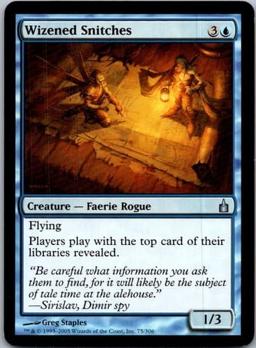 Wizened Snitches U RAV #75 LP MTG Magic