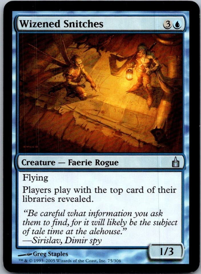 Wizened Snitches U RAV #75 LP MTG Magic