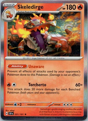 Skeledirge Rare SV08: Surging Sparks 031/191 NM