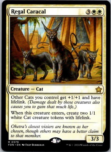 Regal Caracal R FDN #579 LP MTG Magic