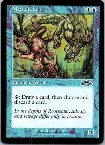 Merfolk Looter C EXO #39 LP MTG Magic