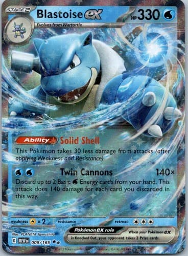 Blastoise ex Double Rare SV07: Stellar Crown 030/142 NM