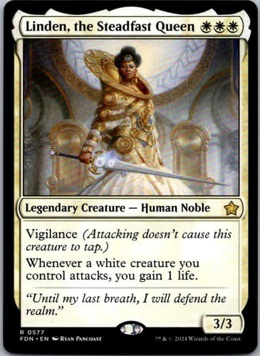 Linden, the Steadfast Queen R PPELD #20 LP MTG Magic