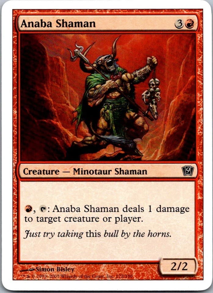 Anaba Shaman C 9ED #172 NM MTG Magic