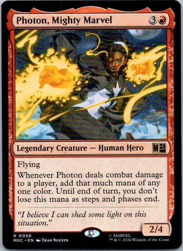 Photon, Mighty Marvel R Commander: Marvel Super Heroes 58 NM