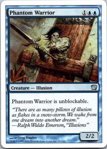 Phantom Warrior (Spanish) - "Guerrero fantasmal" U PS11 #49 NM MTG Magic