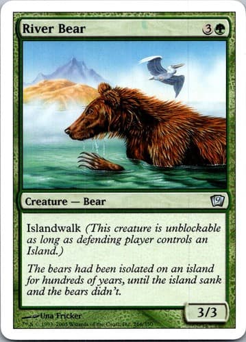 River Bear U 9ED #266 LP MTG Magic