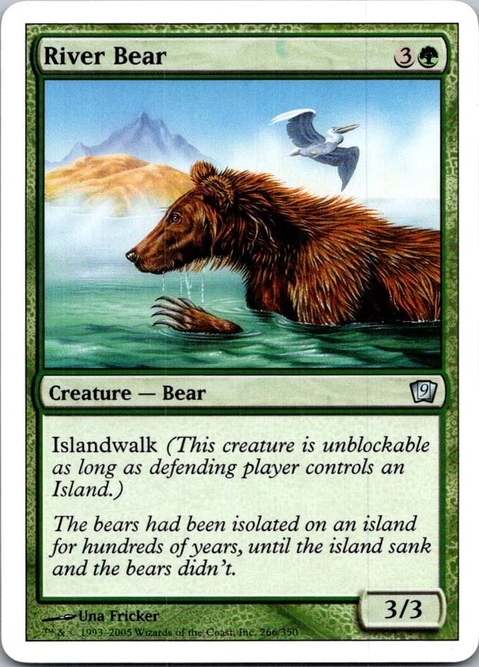 River Bear U 9ED #266 LP MTG Magic