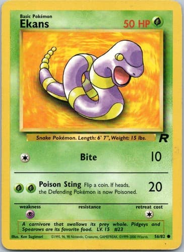 Ekans Common Team Rocket 56/82 NM