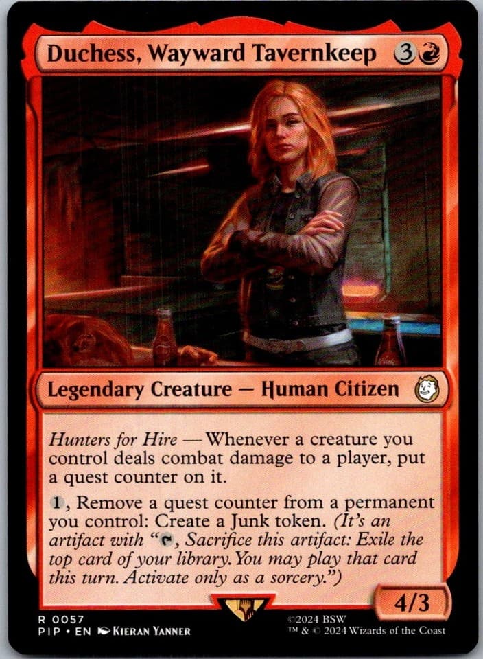 Duchess, Wayward Tavernkeep R PIP #57 LP MTG Magic