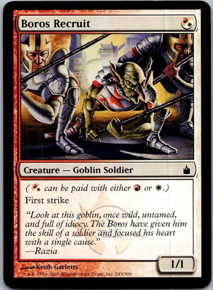 Boros Recruit C RAV #243 LP MTG Magic