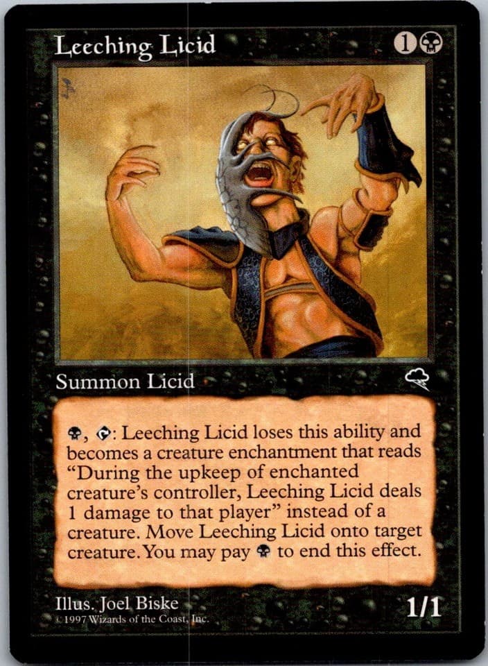 Leeching Licid U TMP #141 LP MTG Magic