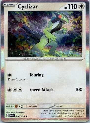 Cyclizar Rare SV01: Scarlet & Violet Base Set 164/198 NM
