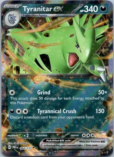 Tyranitar ex Double Rare SV: Prismatic Evolutions 064/131 NM