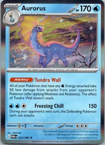 Aurorus Rare ME03: Perfect Order 024/088 NM