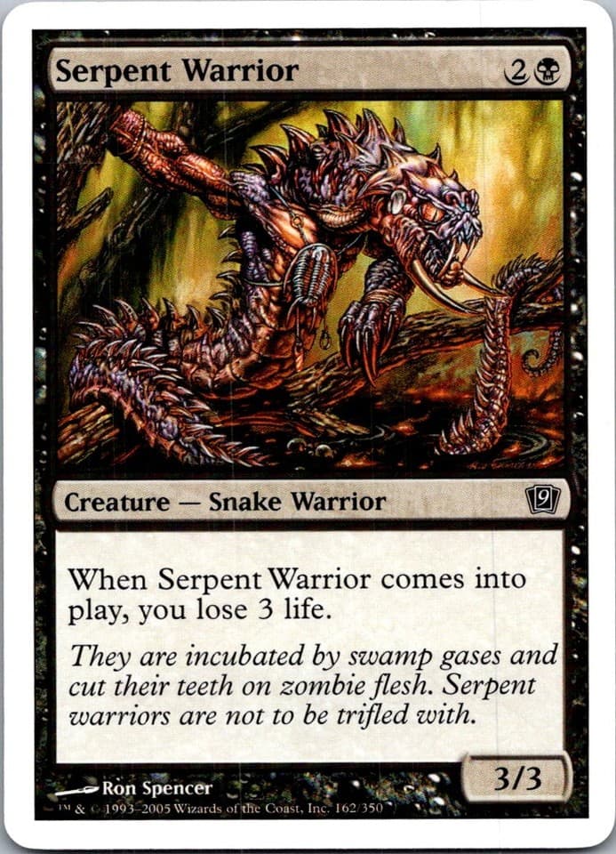 Serpent Warrior C 8ED #161 LP MTG Magic