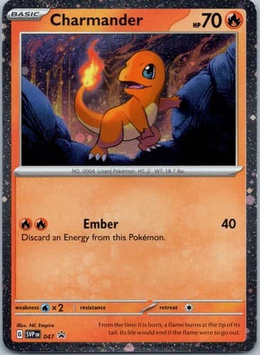 Charmander - (Cosmos Holo) Promo SV: Scarlet & Violet Promo Cards 047 NM