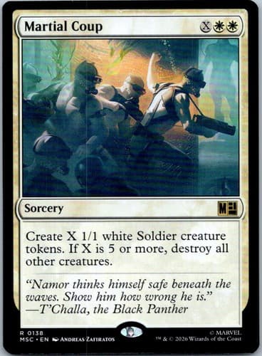 Martial Coup R Commander: Marvel Super Heroes 138 NM