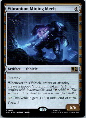 Vibranium Mining Mech R Commander: Marvel Super Heroes 117 NM