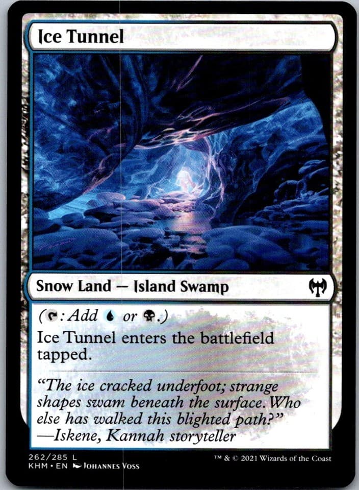 Ice Tunnel L KHM #262 NM MTG Magic
