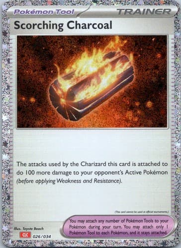 Scorching Charcoal Classic Collection Trading Card Game Classic 026/034 NM