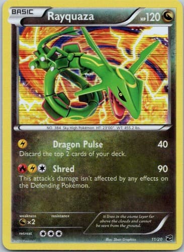 Rayquaza Holo Rare Dragon Vault 11/20 NM