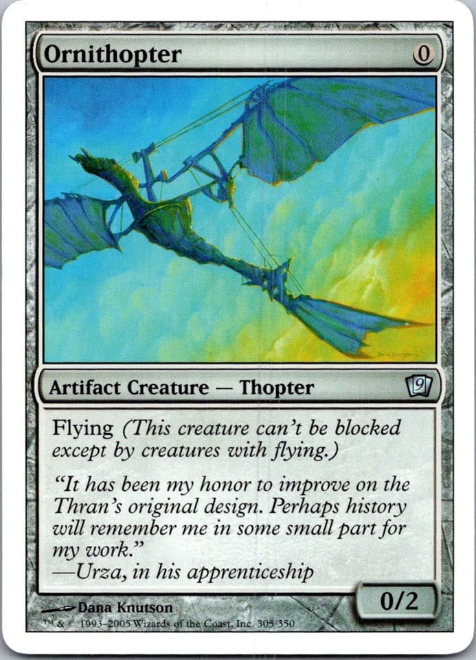 Ornithopter U 9ED #305 NM MTG Magic